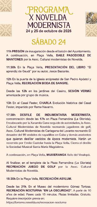 Evento Novelda Modernista